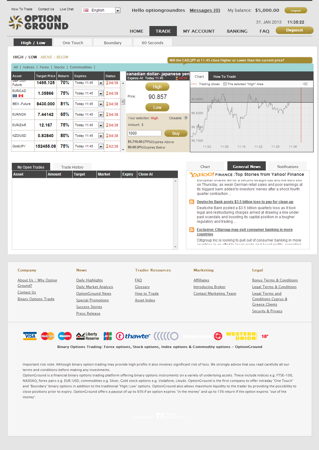 optionground trading screenshot