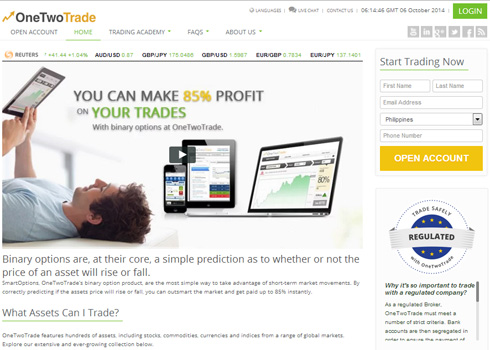 Onetwotrade - binary options trading