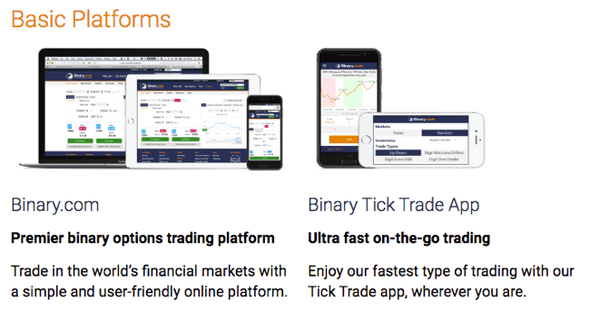 Binary.com advanced platforms