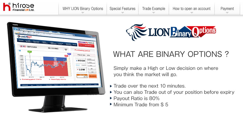 Cara deposit lion binary option