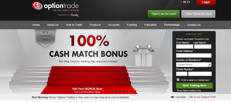 optiontrade home