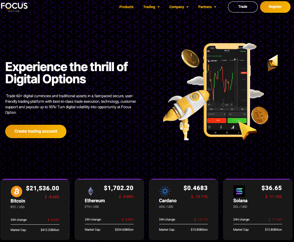 focus option homepage