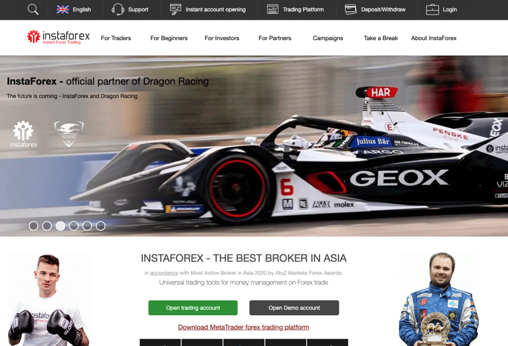 instaforex homepage