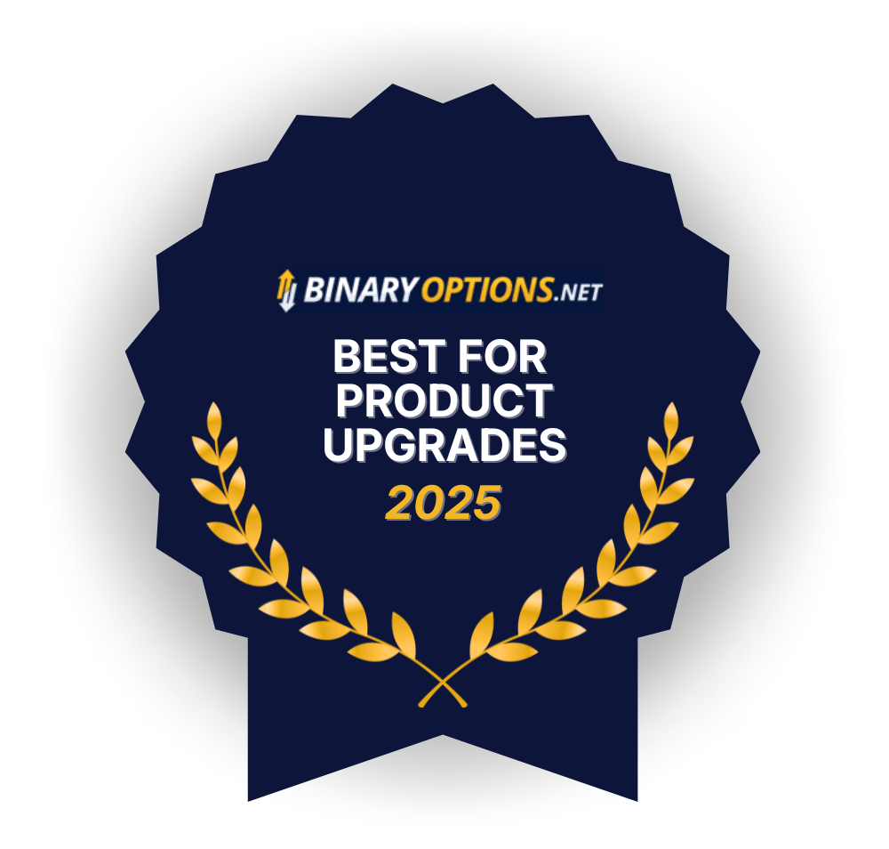 Best binary options broker for new products award 2025 from BinaryOptions.net