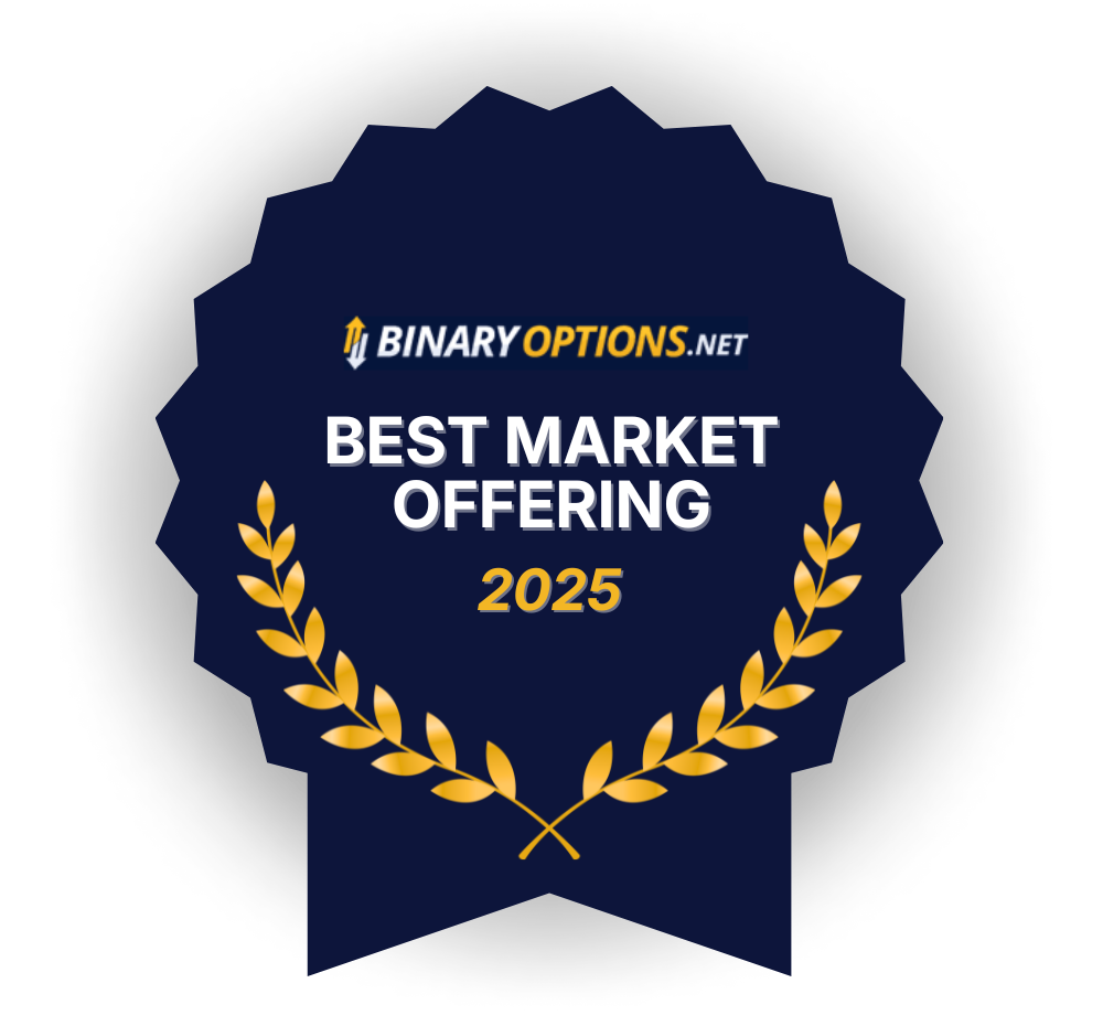 Best market offering binary award 2025 from BinaryOptions.net