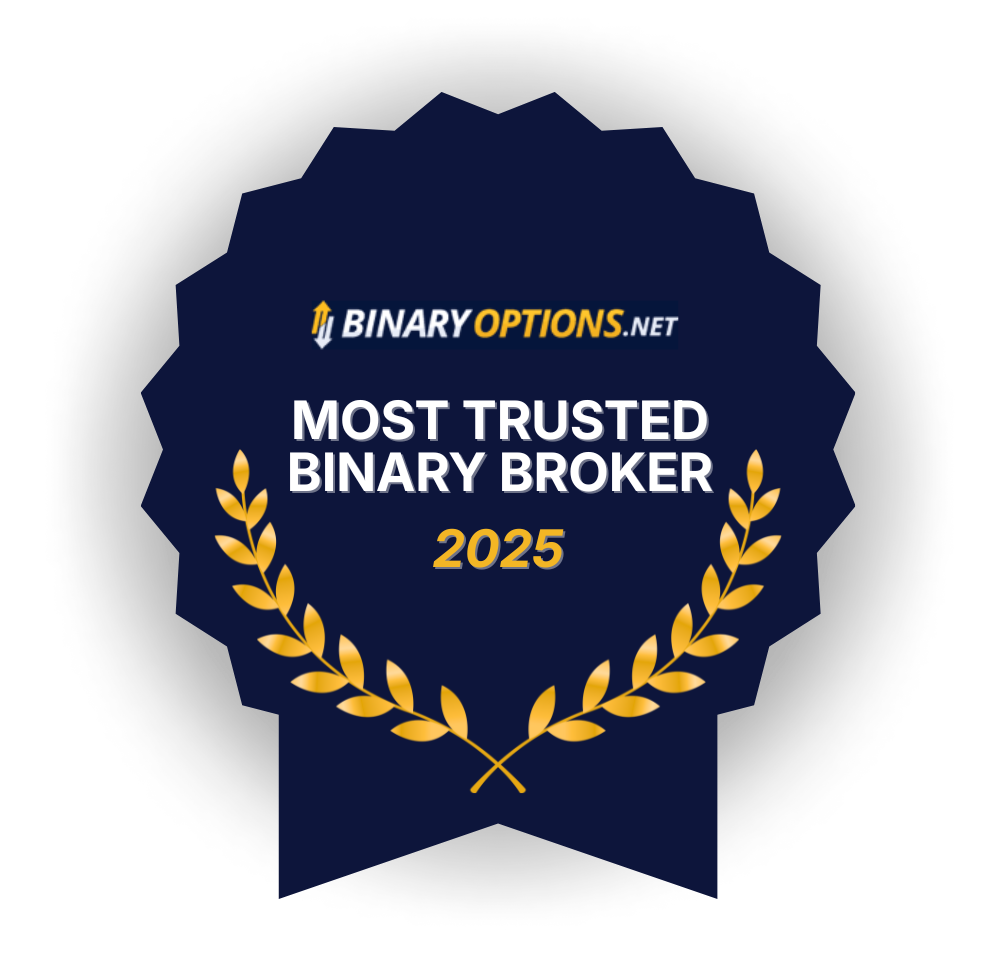 Most trusted binary options broker award 2025 from BinaryOptions.net