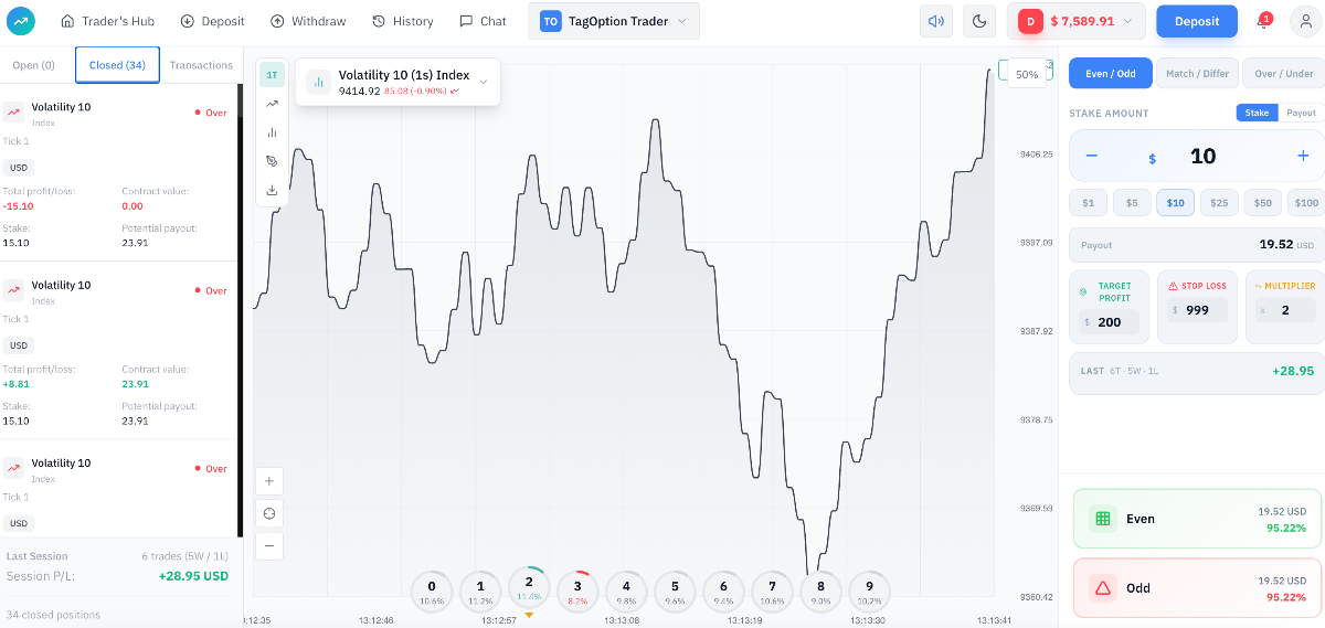 TagOption binary web platform