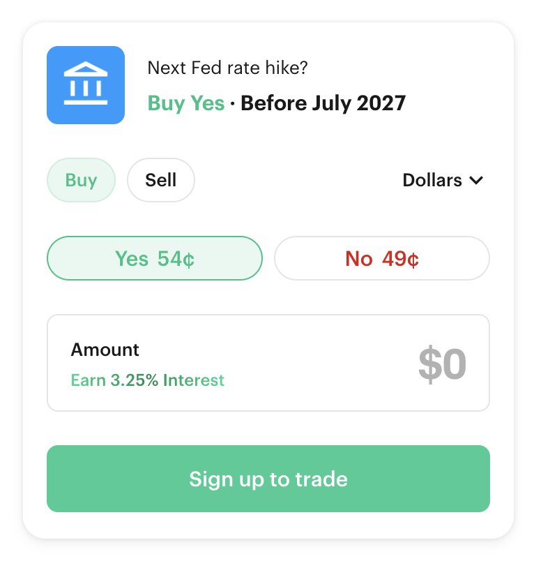 Kalshi event contract with haram account interest